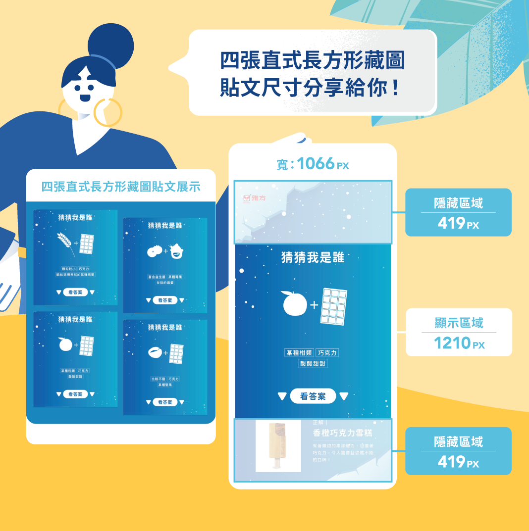4. 四張直式長方形藏圖排版