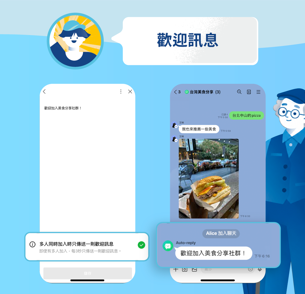 歡迎訊息